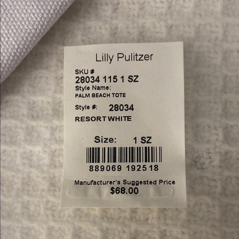 Lilly Pulitzer Resort White Tote